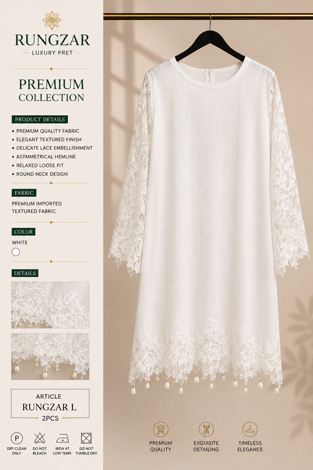 Rungzar L (2PCS) (White Premium Collection)